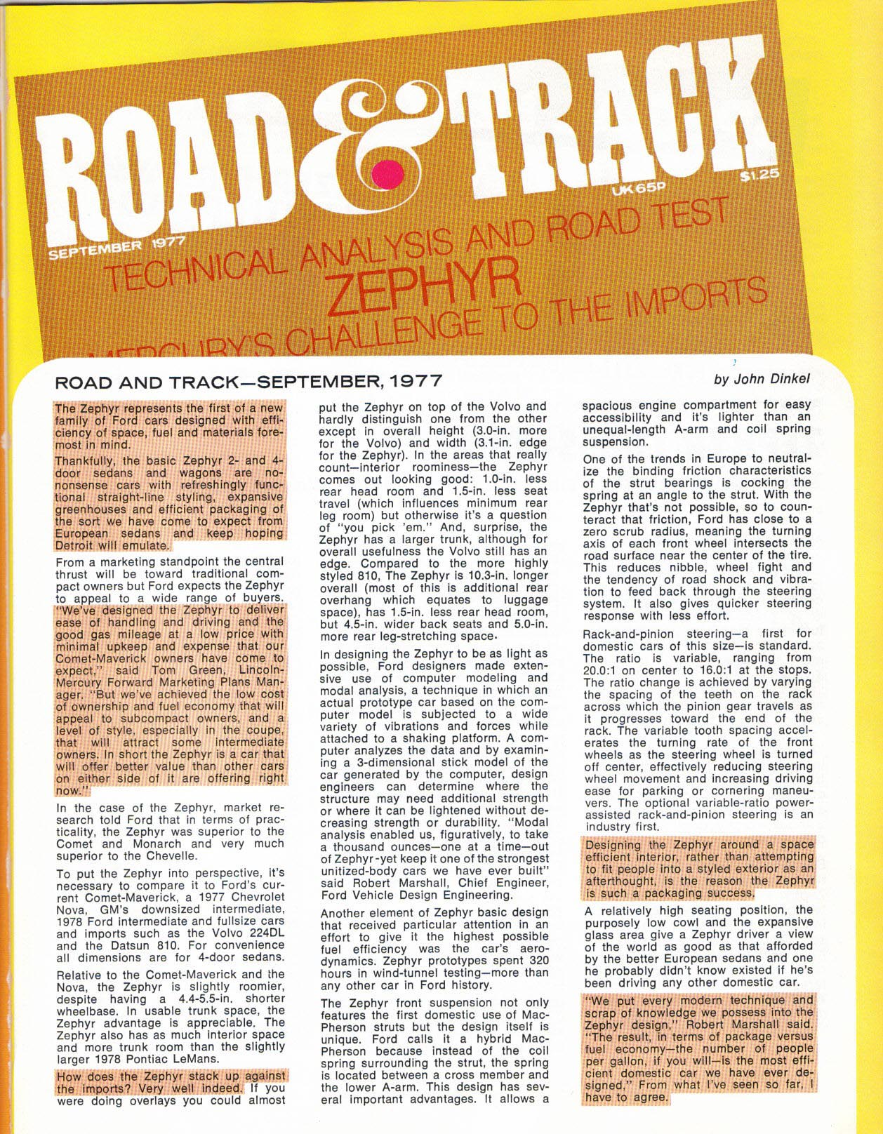 1978 Mercury Zephyr News Brochure Page 8